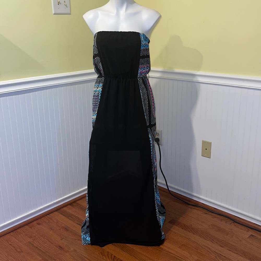 Xtaren Ladies Large Strapless Maxi Dress large